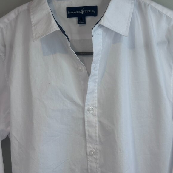 Van Heusen Boys Set Vest Pants Suspender Tie Navy Blue Size12 White Shirt Small - Picture 13 of 15